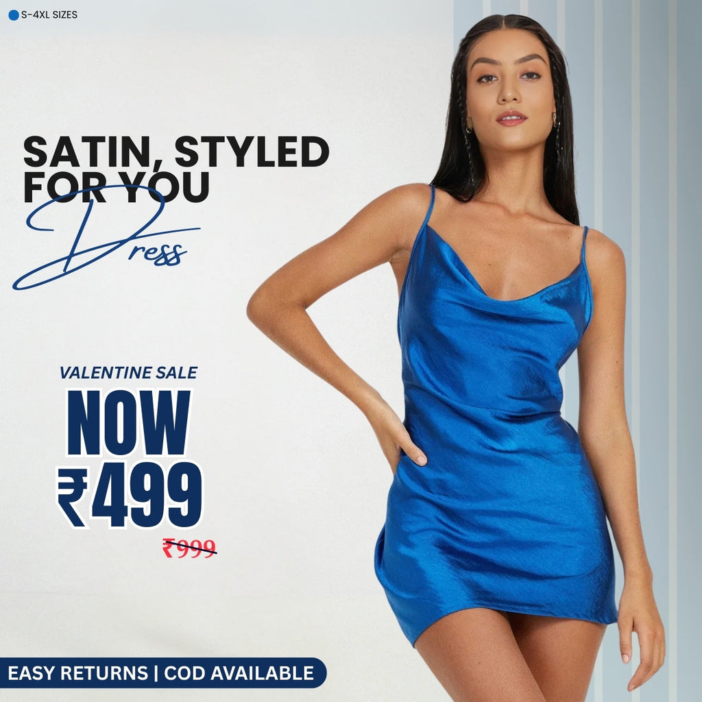 Women’s Blue Satin Dress Luxe Looks for Every Occasion | S-10
