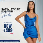 Women’s Blue Satin Dress Luxe Looks for Every Occasion | S-10