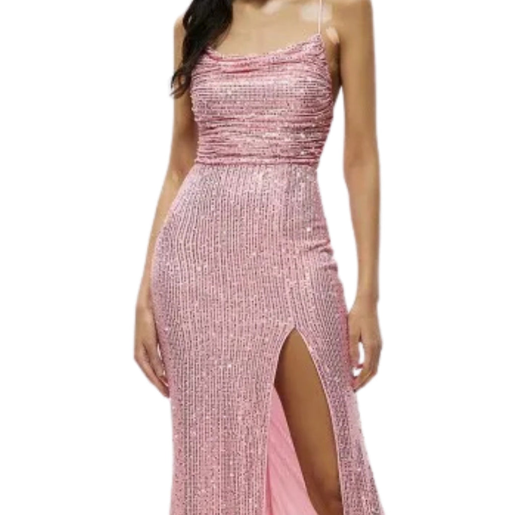 Women’s Baby Pink Satin Dress Luxe Looks for Every Occasion | S-09