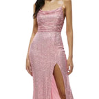 Women’s Baby Pink Satin Dress Luxe Looks for Every Occasion | S-09