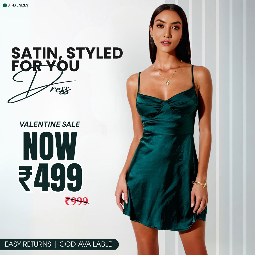 Women’s Green Satin Dress Luxe Looks for Every Occasion | S-15