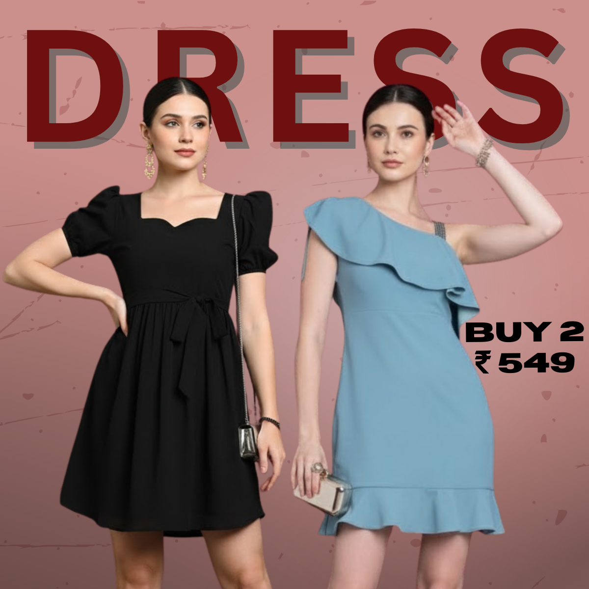 PACK OF 2 DRESSES (POD-4)