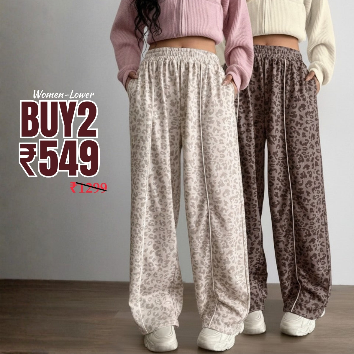 Pack of 2 Women's Lowers - Comfortable Combo for Everyday Style  |WL-08