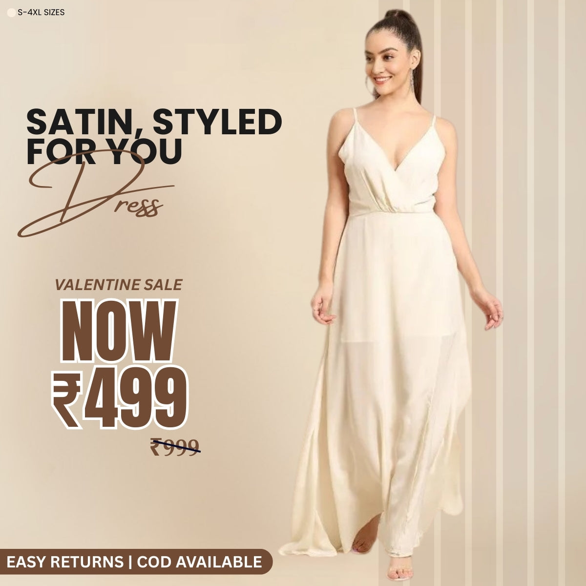 Women’s Full Length Satin Dress Luxe Looks for Every Occasion | S-02