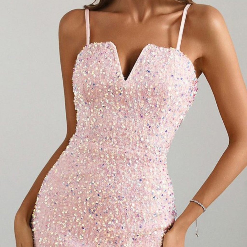 Women’s Pink Off Shoulder Satin Dress Luxe Looks for Every Occasion | S-12