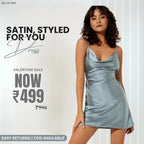 Women’s Green Pink Satin Dress Luxe Looks for Every Occasion | S-08