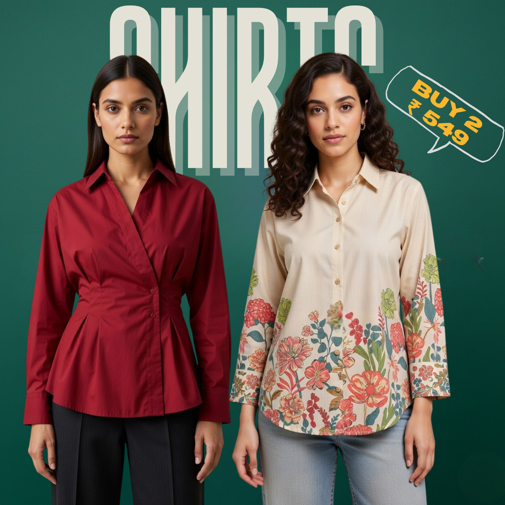 Pack of 2 Women's Shirts (P2W-8)