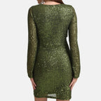 Women’s Green Pink Satin Dress Luxe Looks for Every Occasion | S-07